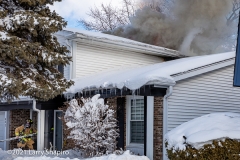 House fire at 605 Patton Drive in Buffalo Grove, IL 2-1-21. Larry Shapiro photo