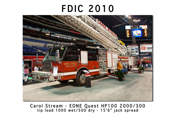 Carol Stream EONE Quest HP100 tower ladder