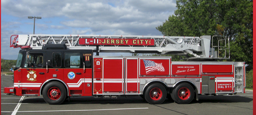 Jersey City Crimson ladder truck