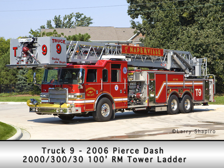 Naperville Fire Department Pierce Dash Tower Ladder Truck 9