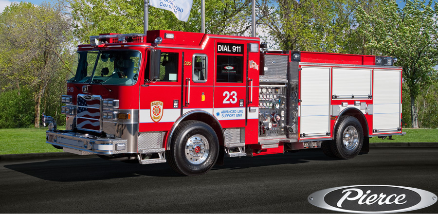 Evanston Fire Department Pierce Arrow XT engine