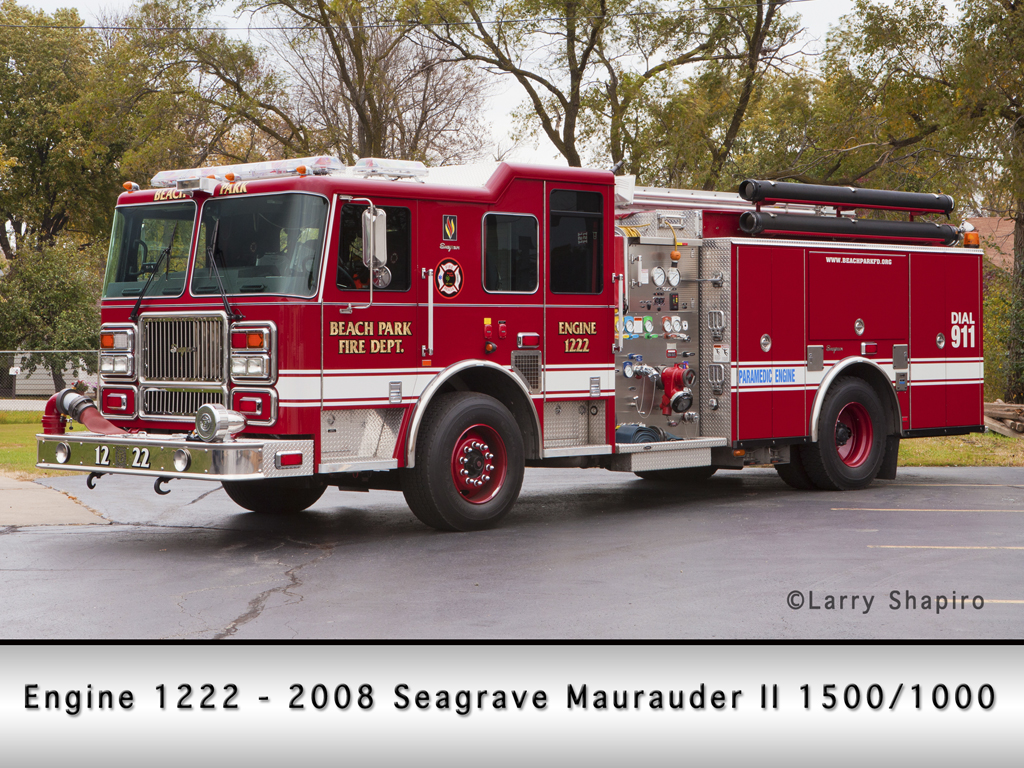 Beach Park Fire Protection District Seagrave Maurauder II engine