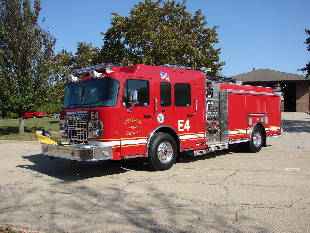 Naperville Fire Department Spartan Gladiator Crimson Engine 4