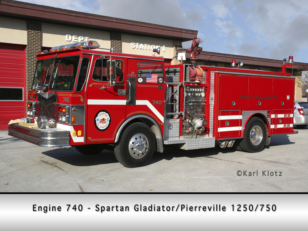 Thornton Fire Department Spartan Pierreville engine