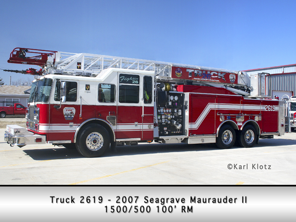 Wilmington Fire Protection District Seagrave Maurauder II quint 100'