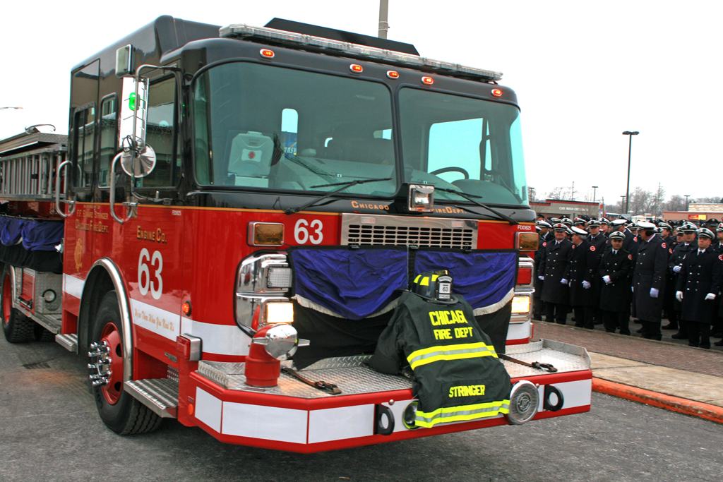 Chicago Fire Department Funeral for FF Edward Stringer