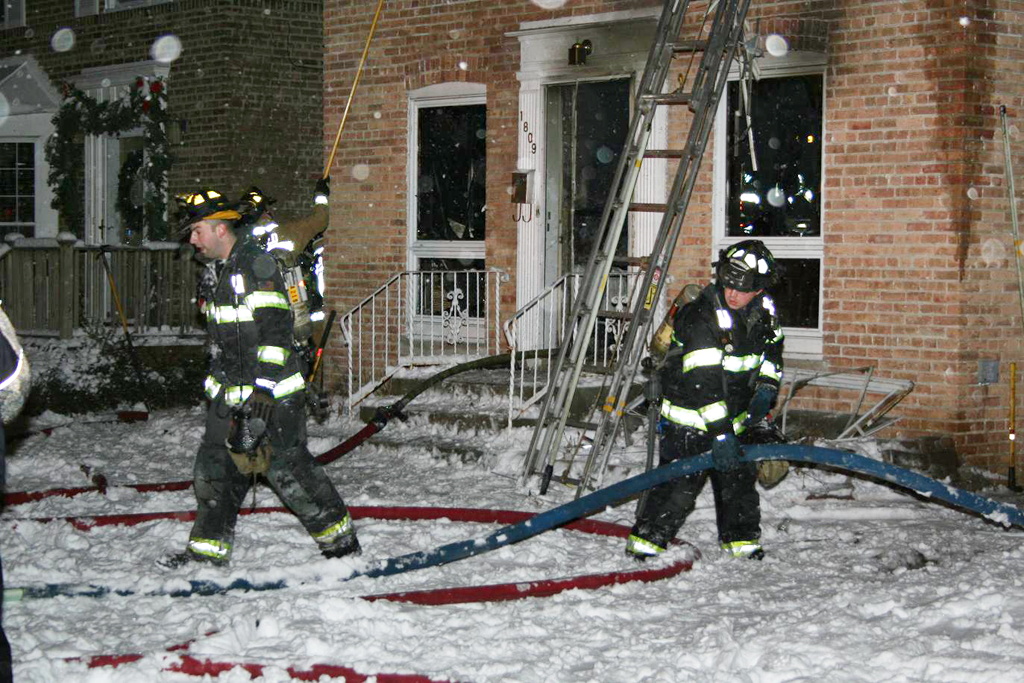 Evanston house fire December 25, 2010 at 1809 Laurel Avenue