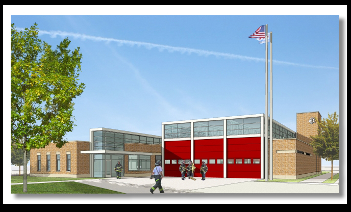 Chicago Fire Department fire station artist rendering