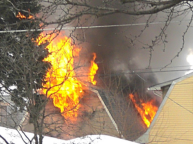Elmwood Park Fire Department (IL) house fire January 17, 2011