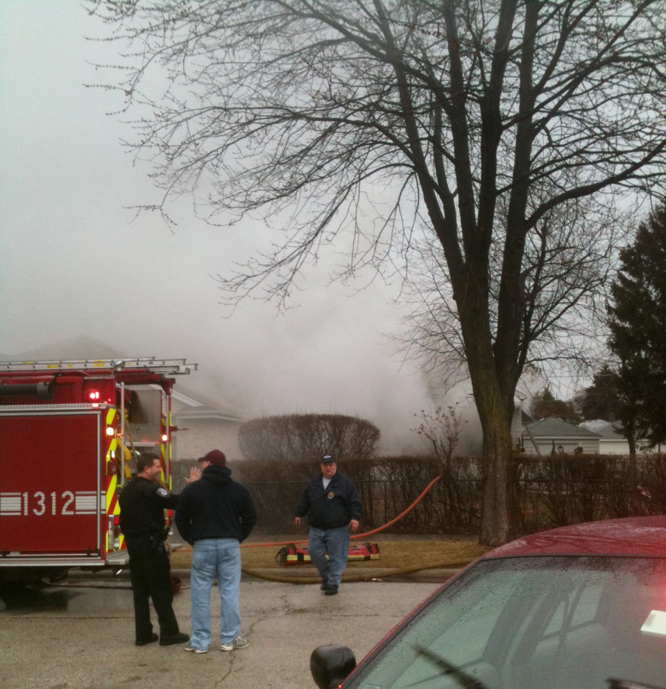 Lyons FIre Department house fire on Konrod Feb 20, 2011