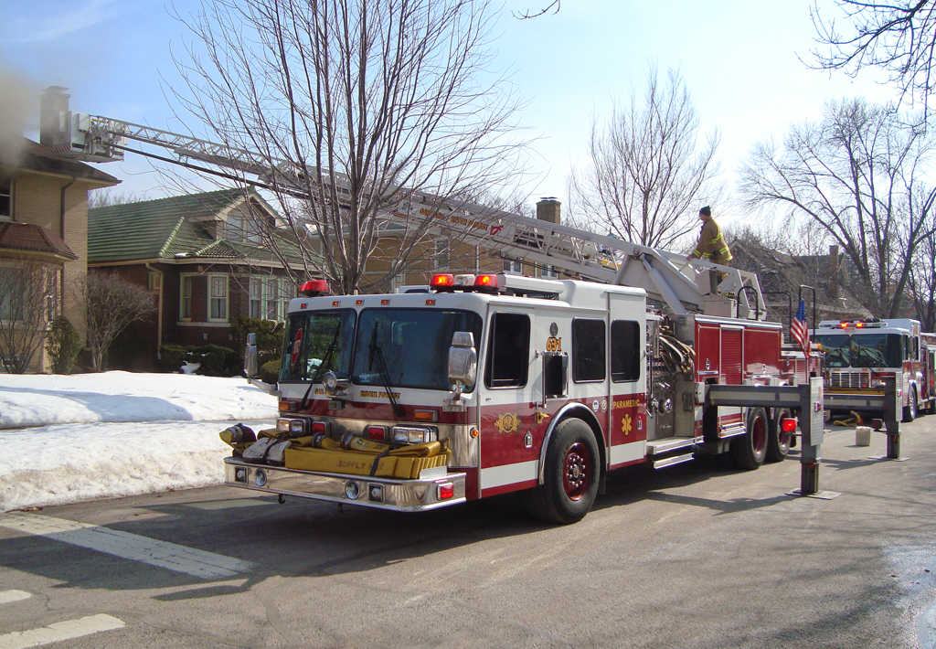 Oak Park Fire Department house fire Feb 16, 2011