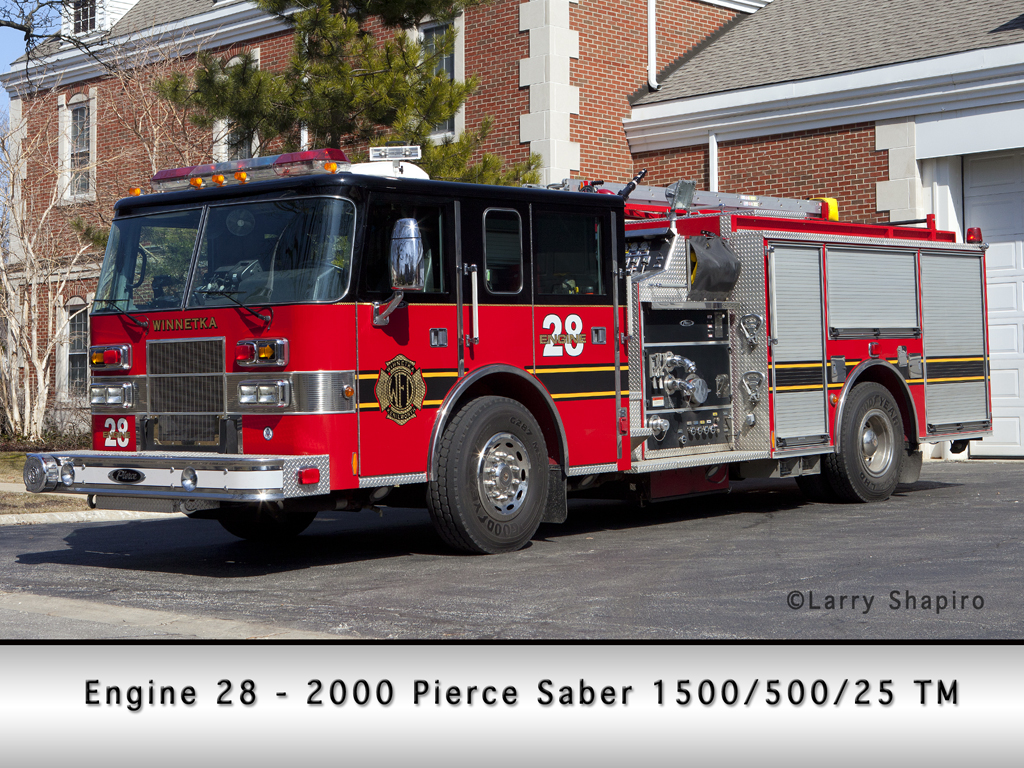 Winnetka Fire Department Engine 28 Pierce Saber