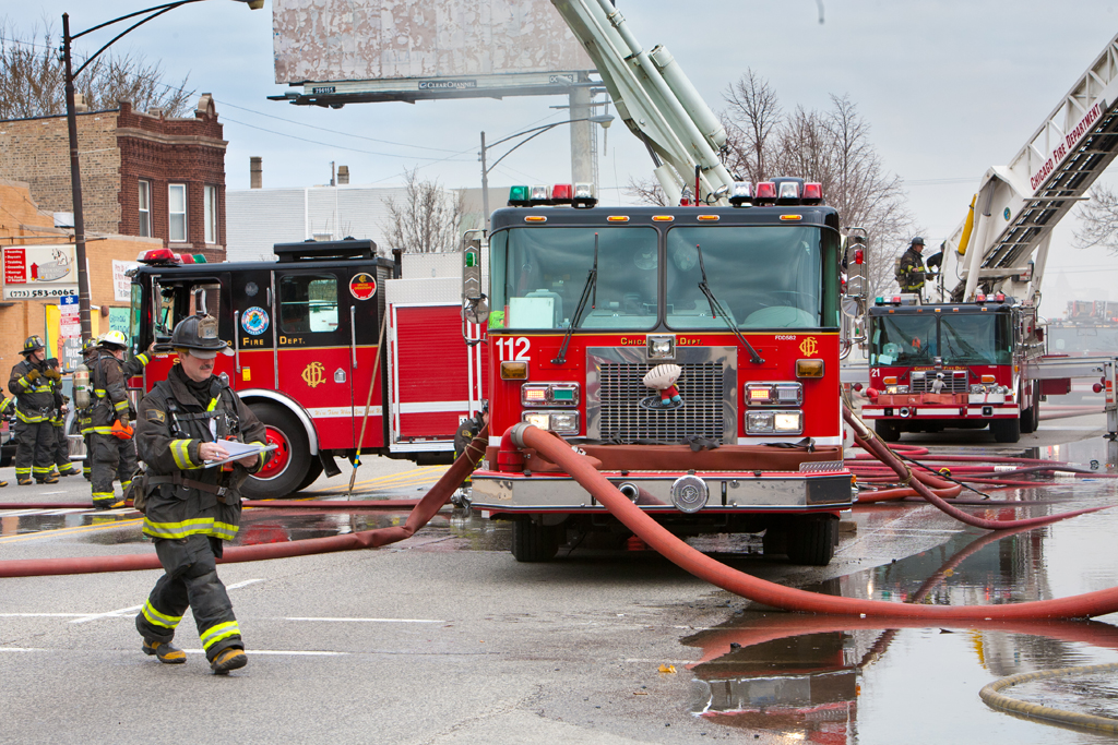 Chicago Fire Department Still and Box Alarm Irving Park Road 4-11-11