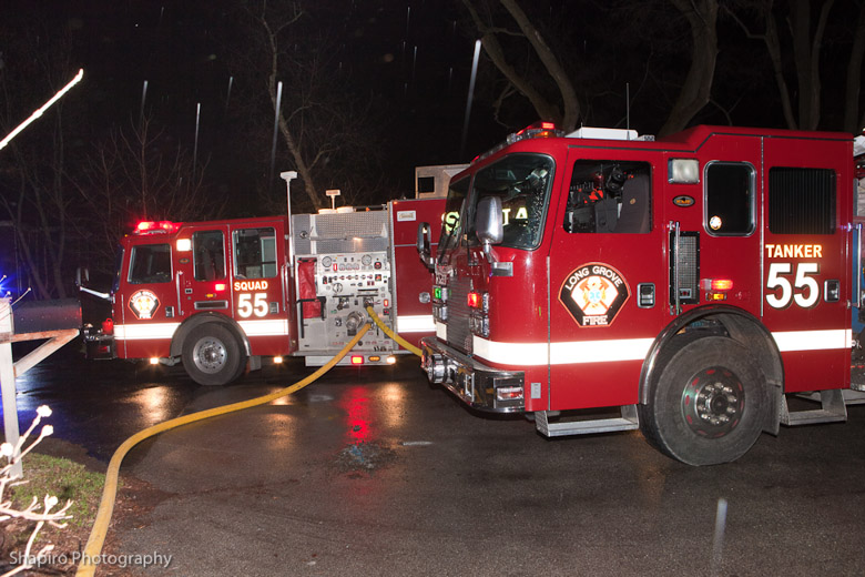 Long Grove Fire Department Lightning Strike Stayton Lane