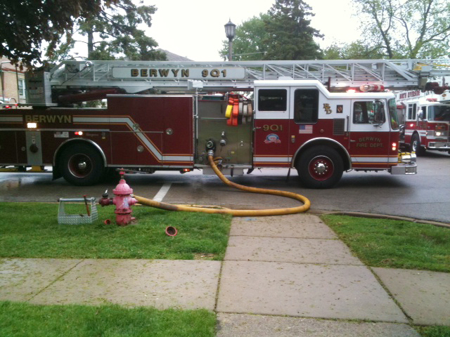Berwyn house fire 5-14-11 Clarence Avenue