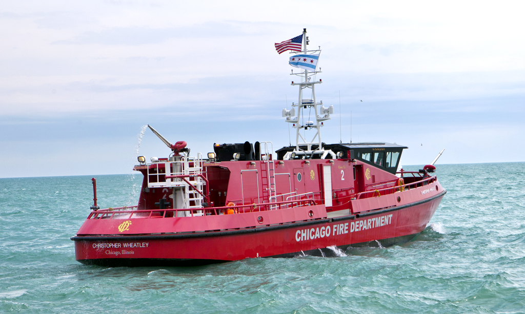 Chicago Fire Department fire boat Engine 2 Christopher Wheatley