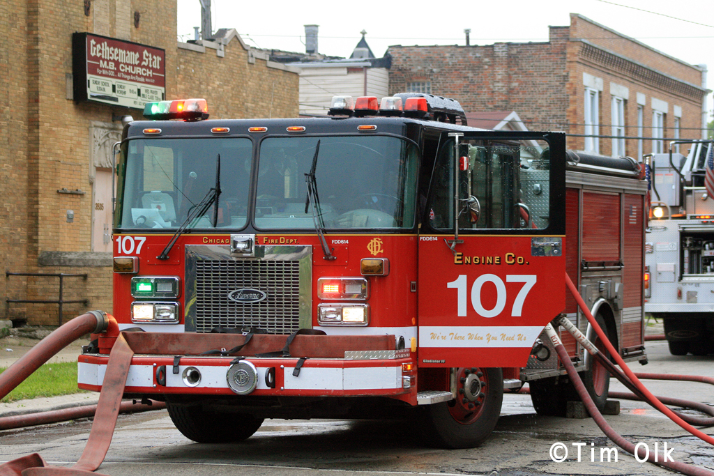 Chicago Fire Department 2-11 Alarm church fire 5-28-11 15th Street