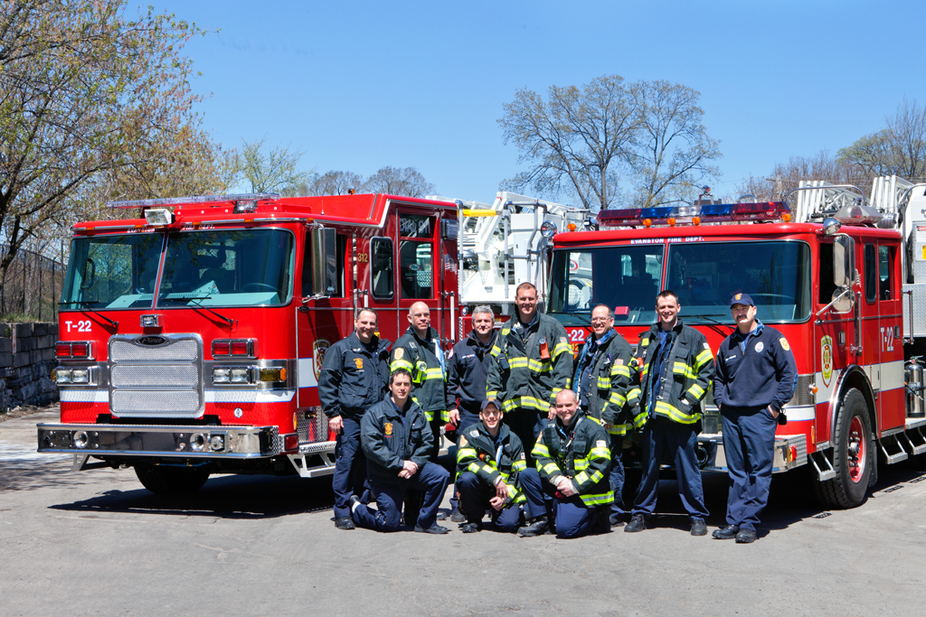 Evanston Fire Department Pierce trucks