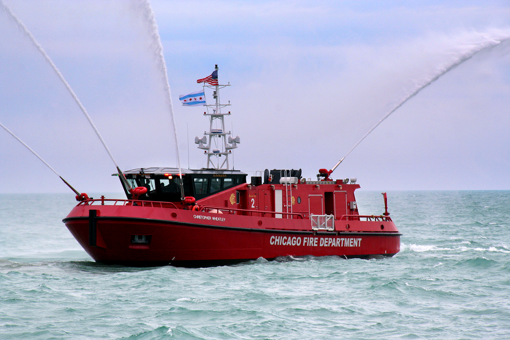 Chicago Fire Department fire boat Engine 2 Christopher Wheatley