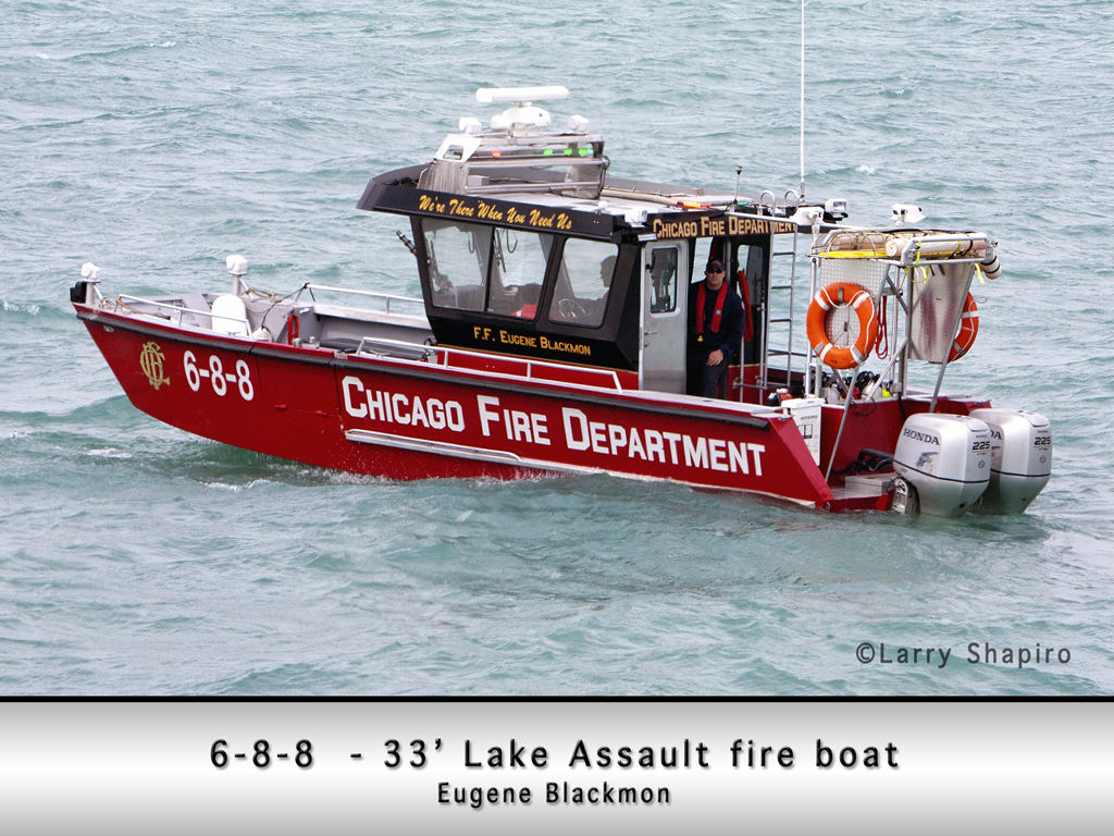 Chicago Fire Department fire boat 6-8-8 Eugene Blackmon