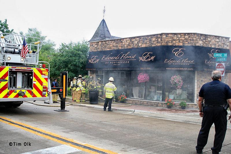 Northbrook Fire Department commercial fire 6-10-11