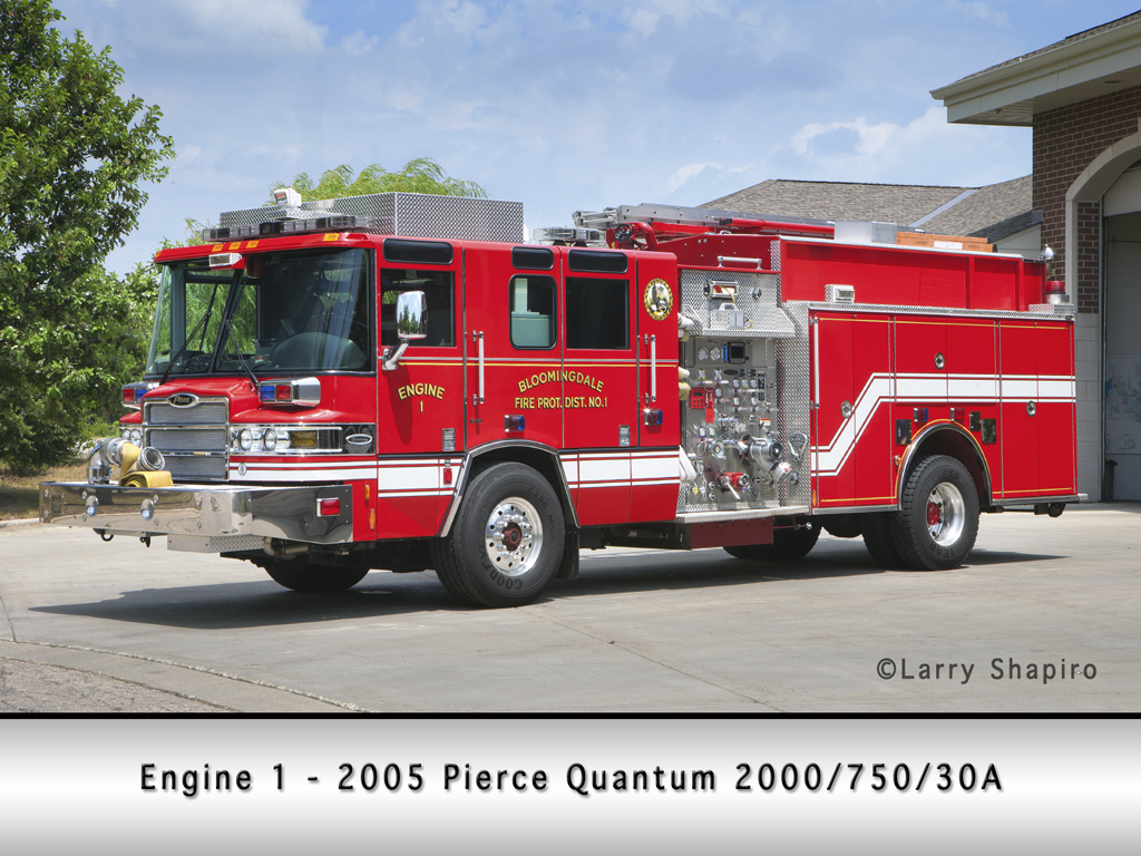 Bloomingdale Fire Protection District Pierce Quantum Engine 1