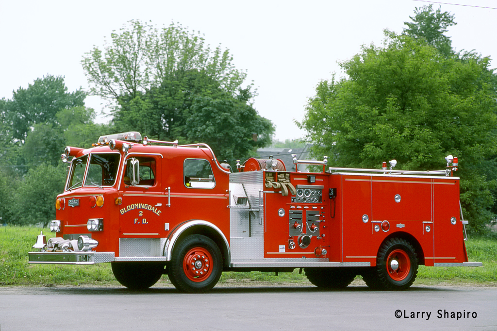 Bloomingdale Fire Protection District 1981 Pirsch custom pumper