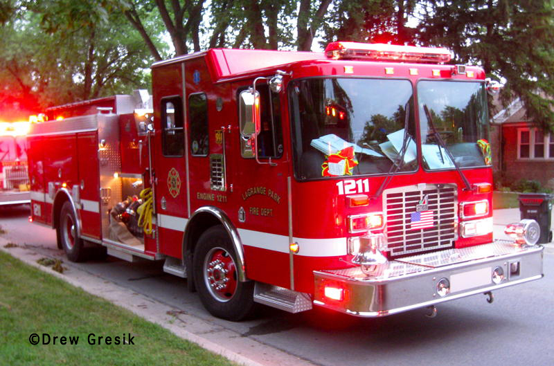 Brookfield Fire Department 2nd alarm house fire on Rosemear 7-12-11 Lagrange Park Fire Department