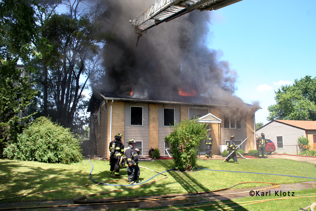 Matteson house fire on Princeton 7-4-11