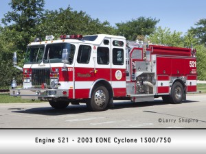 Roselle Fire Department E-ONE Cyclone Engine 521