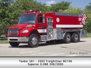 Roselle Fire Department E-ONE wetside tanker