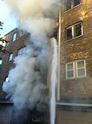 Evanston Fire Department apartment fire Callan Avenue 8-25-11