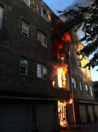 Evanston Fire Department apartment fire Callan Avenue 8-25-11