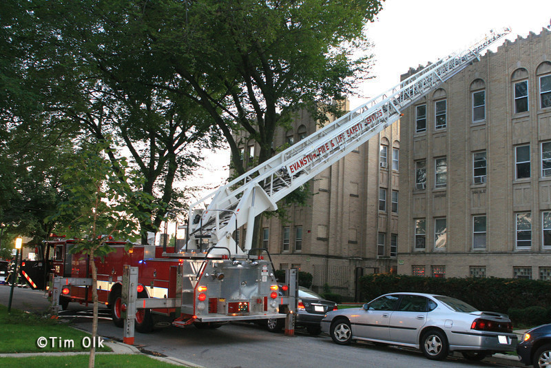 Evanston Fire Department apartment fire Callan Avenue 8-25-11