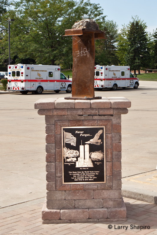 Lincolnshire-Riverwodds FPD 9/11 Memorial Ceremony 9/11 artifact