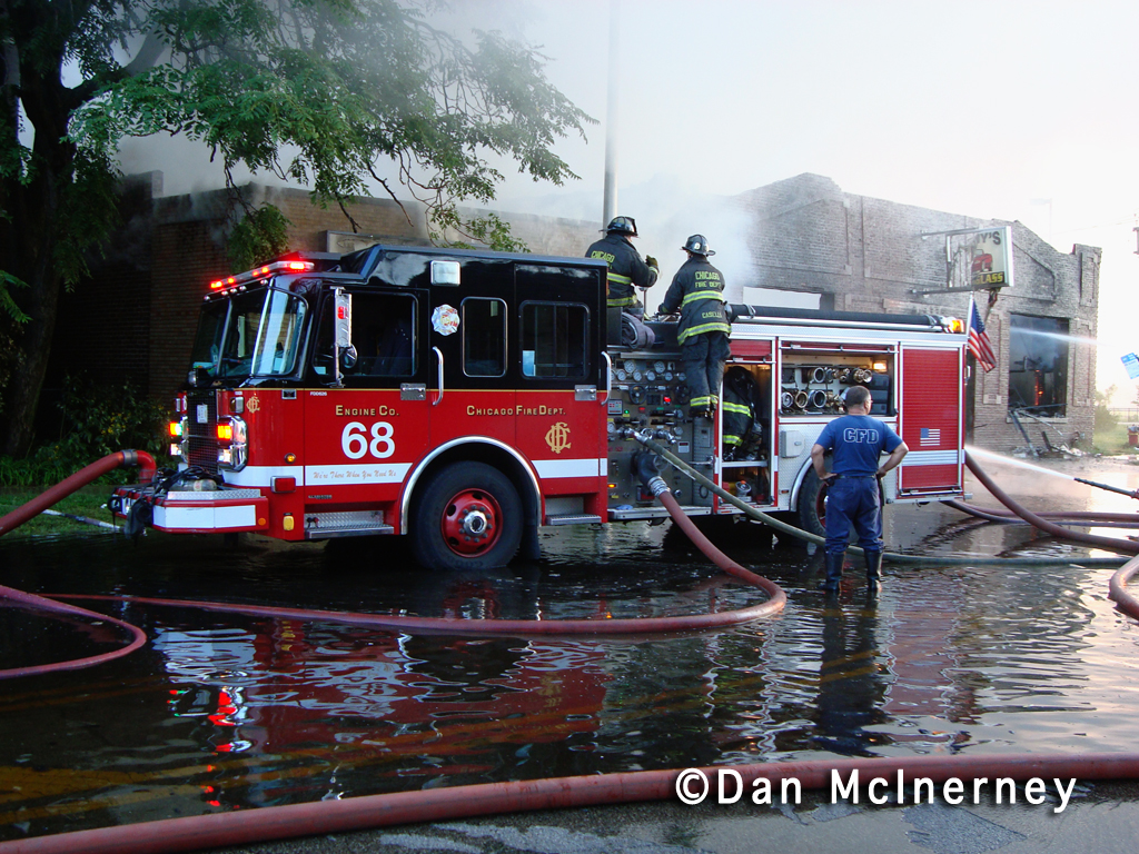 Chicago Fire Department commercial building fire 9-11-01