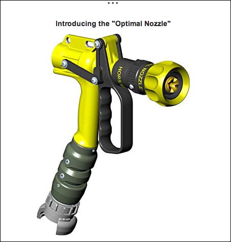Optimal nozzle for firefighting