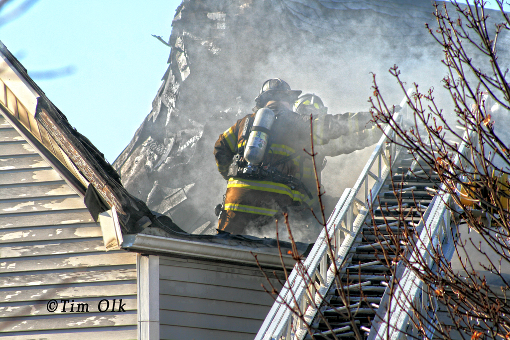 Berwyn Fire Department house fire 11-17-11 at 1310 East Avenue