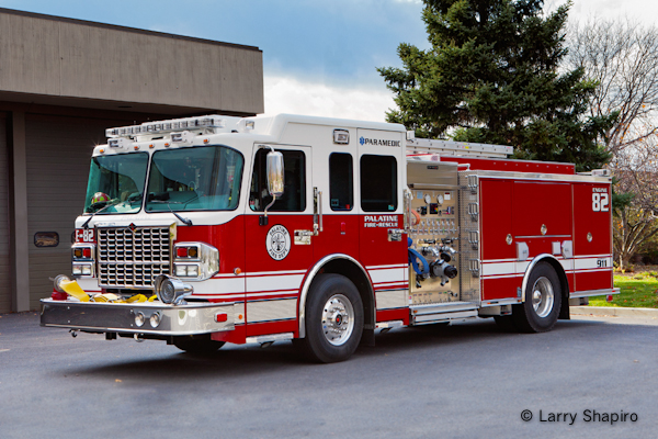 Palatine Fire Department Engine 82 2011 Spartan Crimson