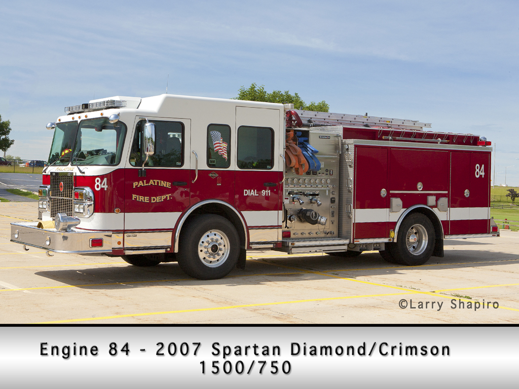 Palatine Fire Department Engine 84 Spartan Crimson