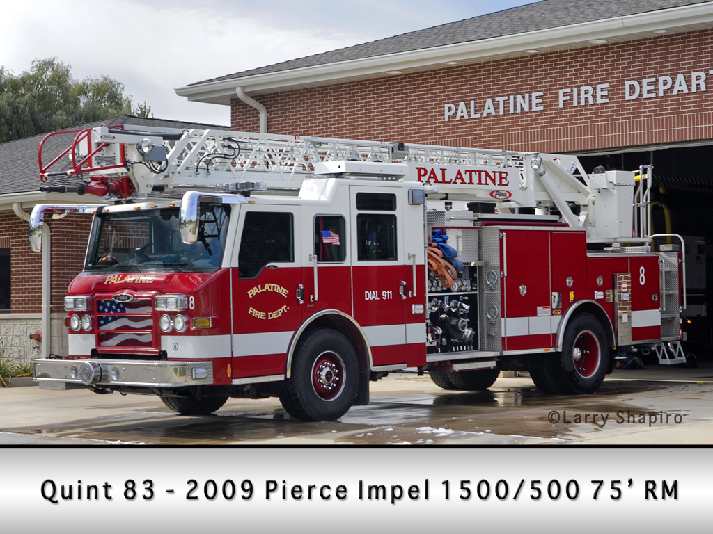 Palatine Fire Department Quint 83 Pierce Impel