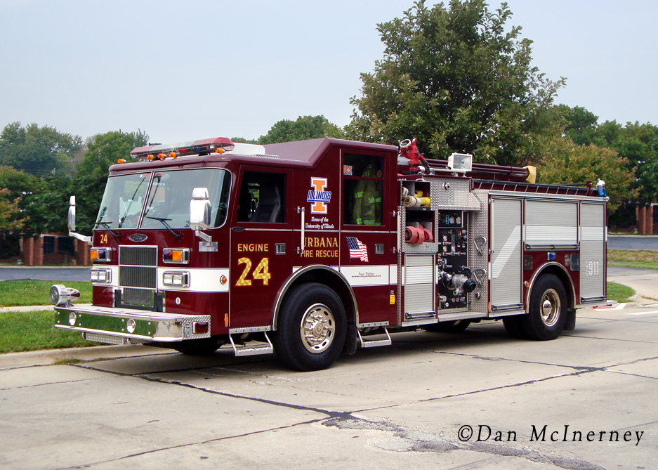 Urbana Fire Department Pierce Dash engine