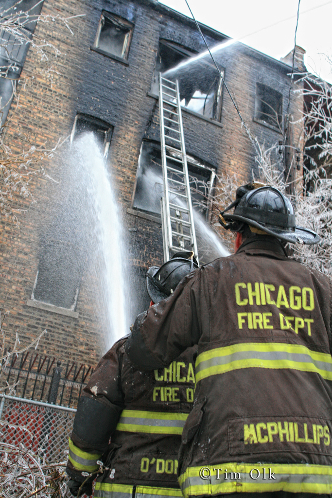 Chicago Fire Department Still & Box Alarm Fire at 63rd & Stewart 1-14-12