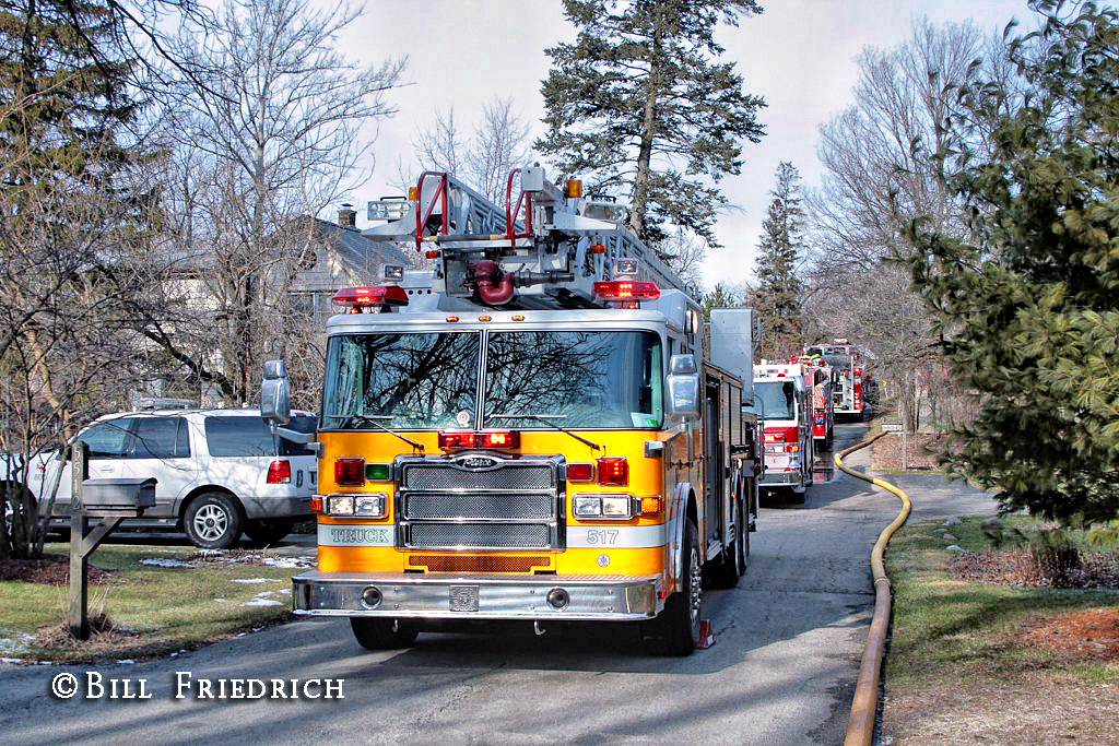 Downers Grove house fire 1-4-12 on Fairhaven Court