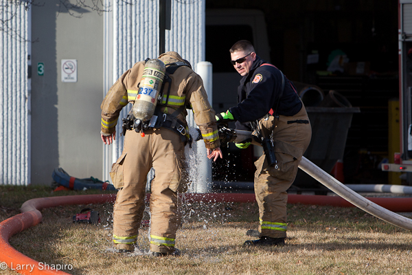 machine fire in an industrial building in Buffalo Grove 1-11-12
