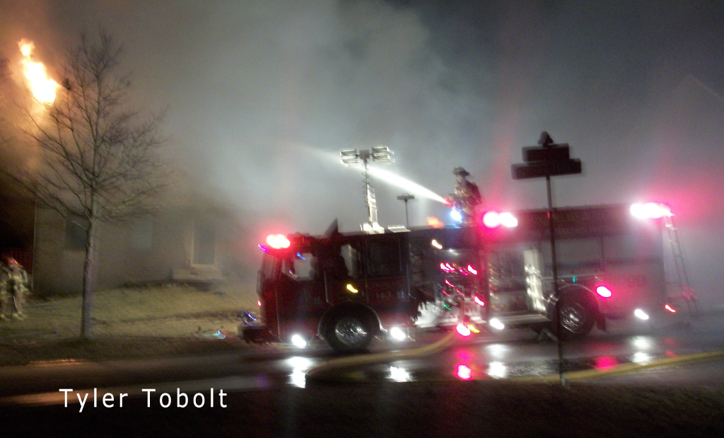 Algonquin house fire 2-20-12 on Springhill Drive