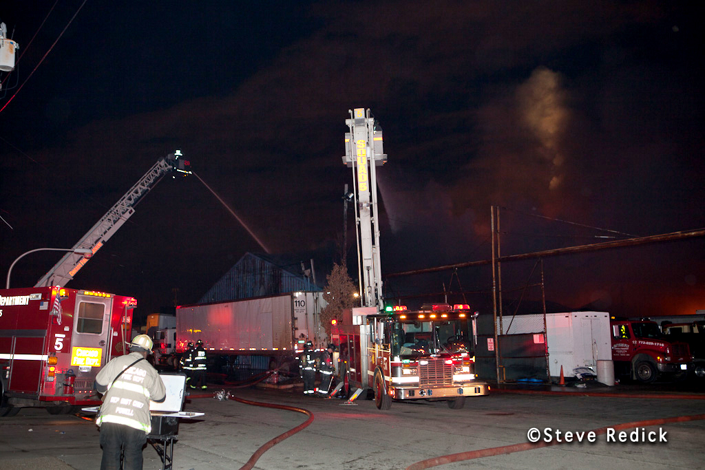 Chicago 2-11 Alarm industrial fire 2880 w 48th Place 2-26-12