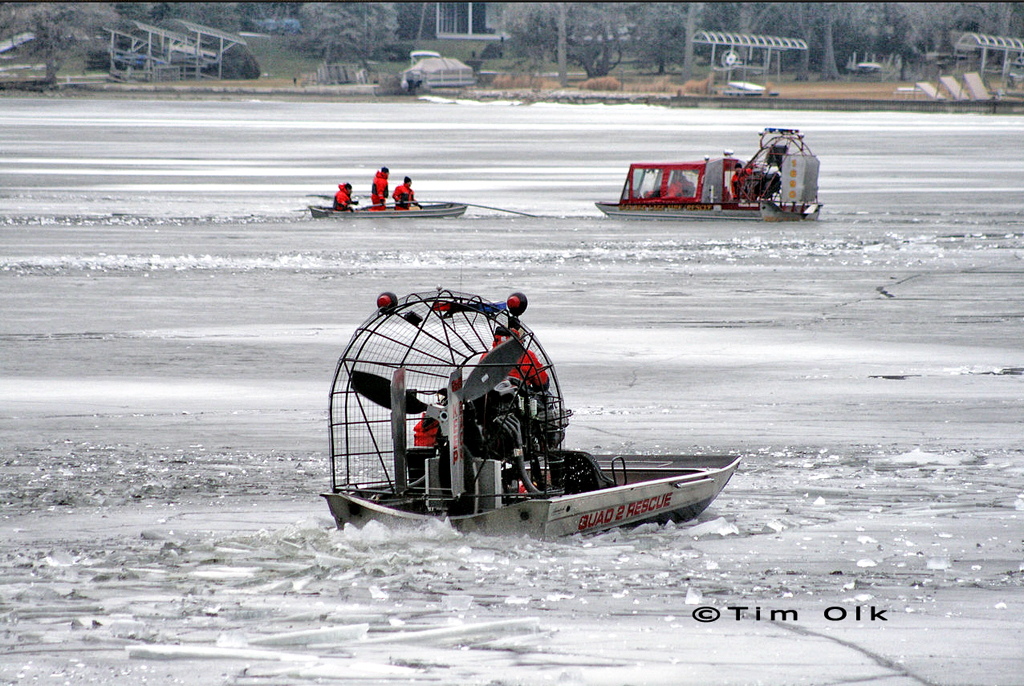 Fire department divers recover body of fisherman that fell through the ice 2-4-12