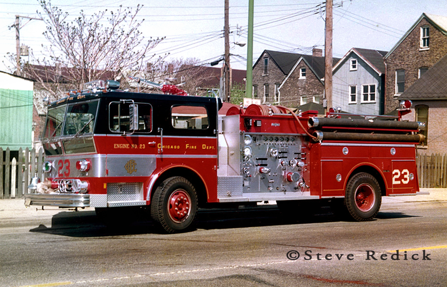 Chicago Fire Department 1973 Ward LaFrance Ambassador P80 engine 23