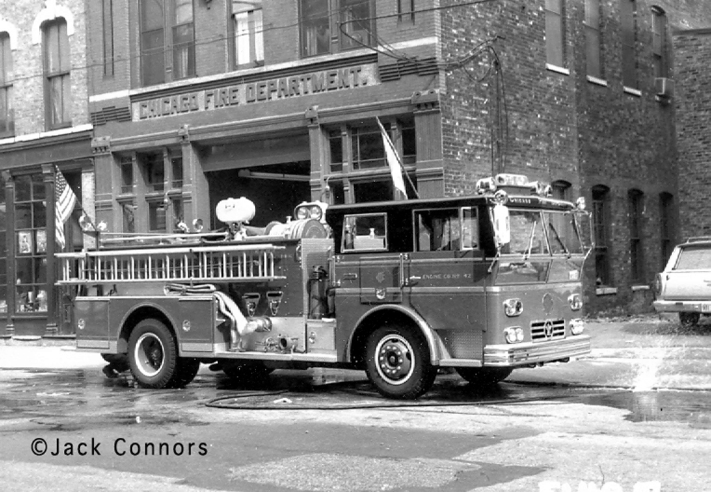 Chicago Fire Department history Ward LaFrance 1967 Engine